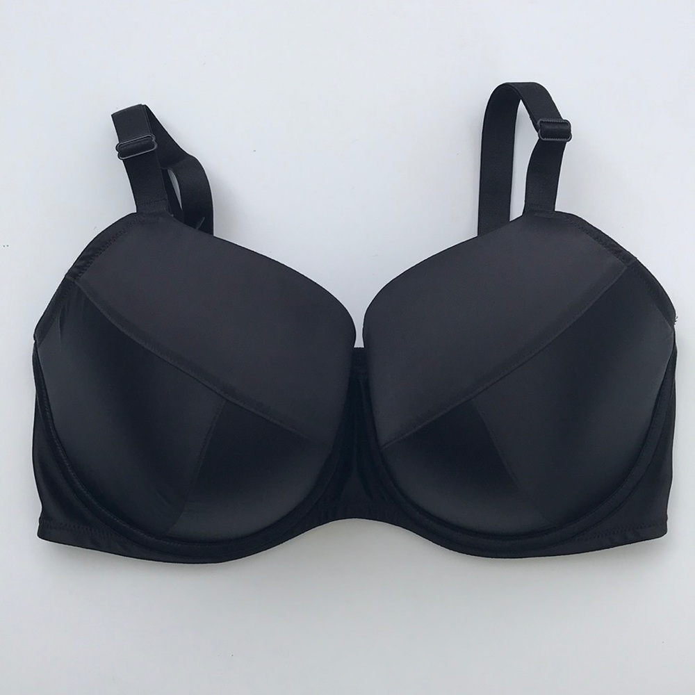 Lane Bryant Cacique satin push up demi bra